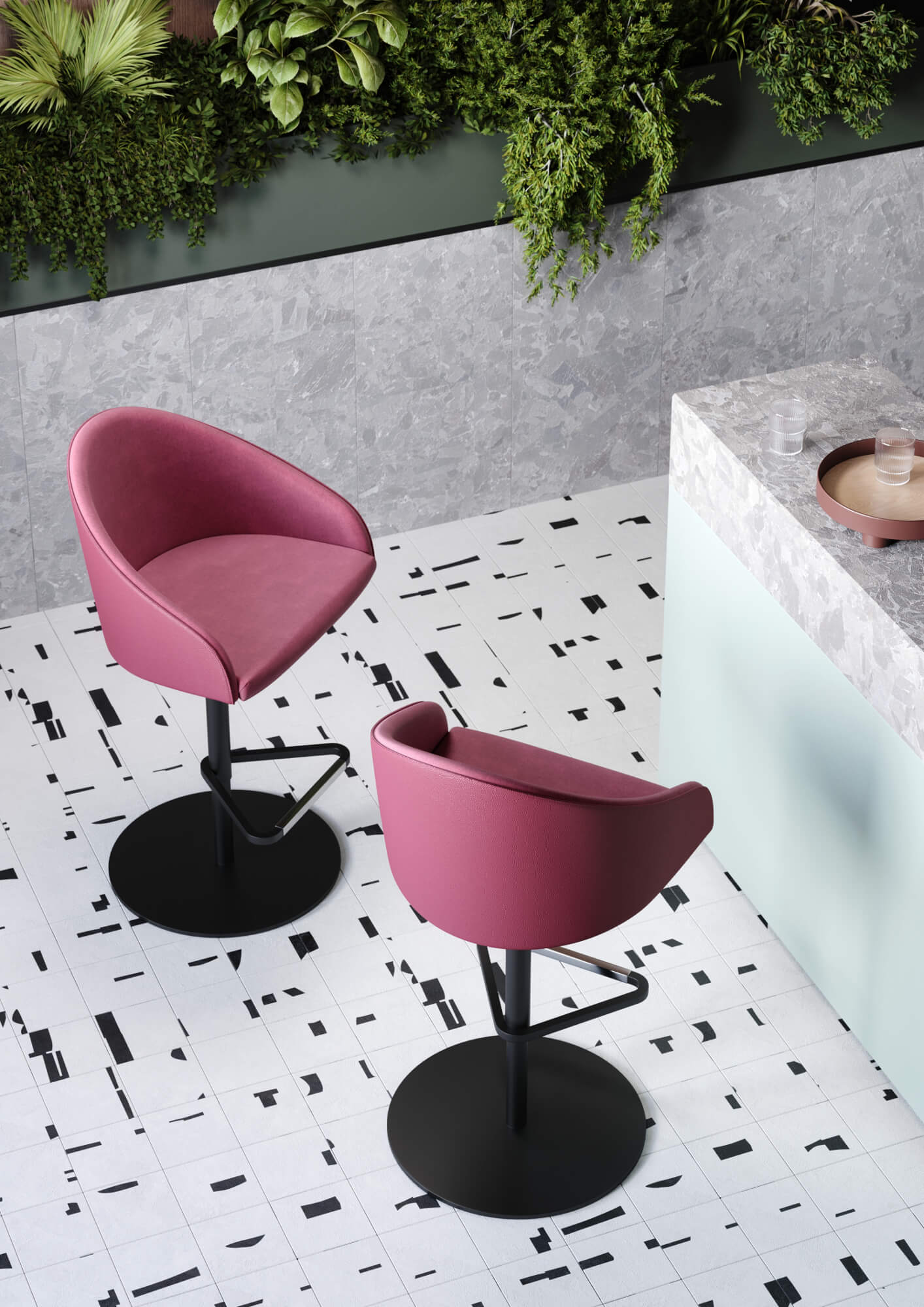 Sgabelli da ufficio linea Kameo Stool