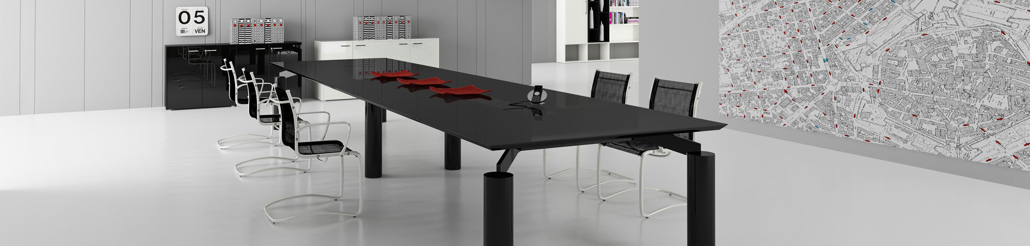 Tavolo Riunioni Optima 200x100cm - Per 4-6 Persone - Foto 11